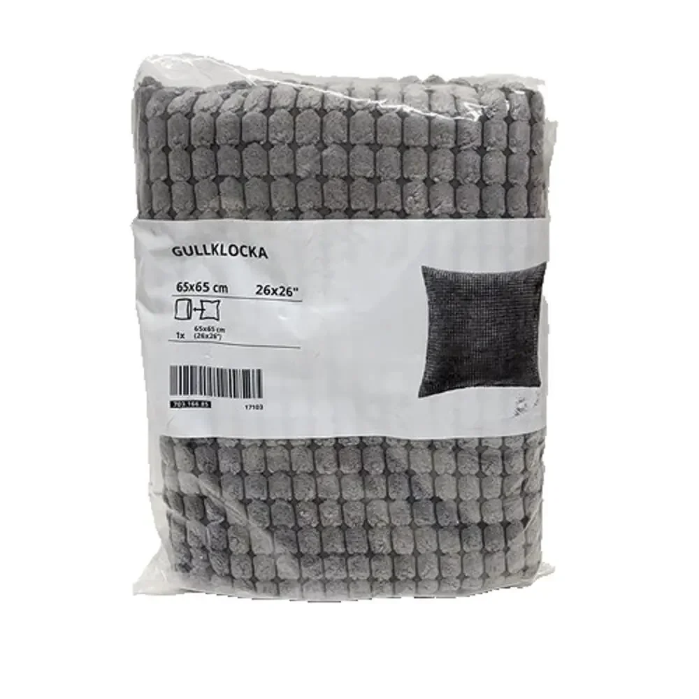 IKEA GULLKLOCKA Pillow Cushion Cover 26x26 Chenille Gray – NEW